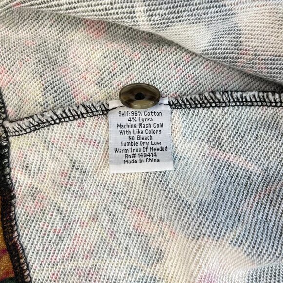 NWOT Johnny Was Traviata Military Jacket Floral Cotton Coat Size S - Picture 9 of 12